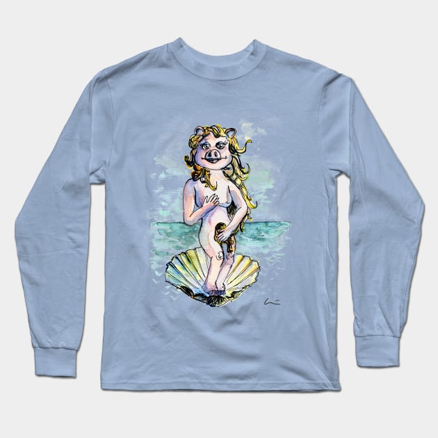 Venus Peggy Long Sleeve T-Shirt by Luis Quintano